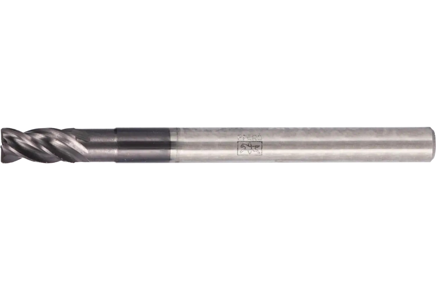 Picture of Pferd Chamfered End Mill, 4 flutes, 3/16" Dia, 3/8" APMX, 2-1/4" OAL, cylindrical shank